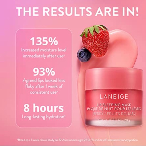 NIB LANEIGE BERRY 🍓 LIP SLEEPING MASK 🍓 - Picture 7 of 15